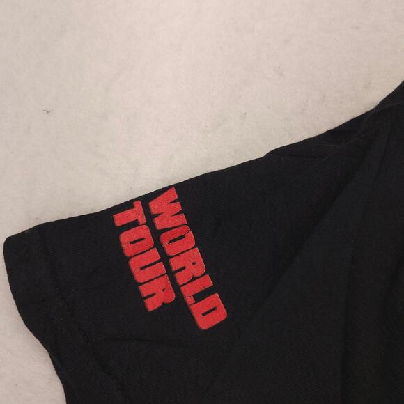 Scorpion Wolrd Tour Band Crew Neck Short Sleeve Graphic Shirt Mens Size L Black - Picture 6 of 11